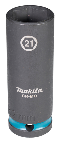 Ударная удлиненная торцовая головка 21x81,5 мм Impact Black 1/2