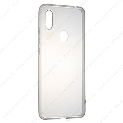 Накладка силиконовая ультра-тонкая для Xiaomi Redmi S2 черная (прозрачная)