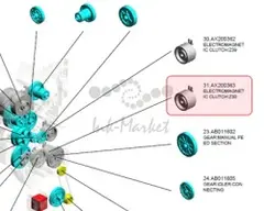 AX200363 Электромагнитная муфта Ricoh для D170, D159, SP 150SU