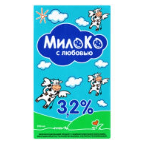 Молоко МИЛОКО 3,2% 0,95 л т/п КАЗАХСТАН