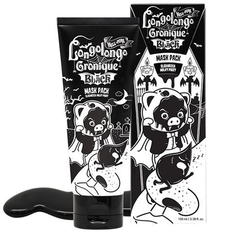 Маска для лица Elizavecca Hell-Pore Longloongo Gronique Black Mask, 100 мл