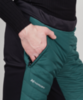 Премиальные брюки для лыж и зимнего бега Nordski Hybrid Warm Black-Alpine Green мужские