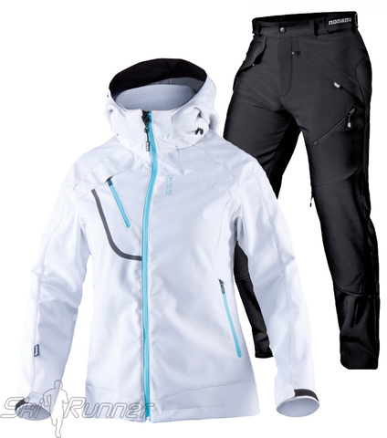 Лыжный утепленный костюм Mica Grassi White женский