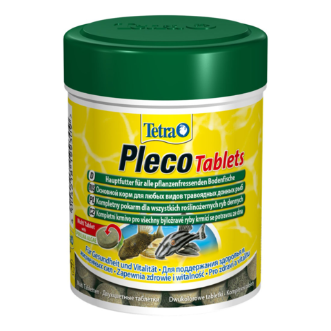 Tetra Pleco Tablets корм со спирулиной для сомов и донных рыб 120таб