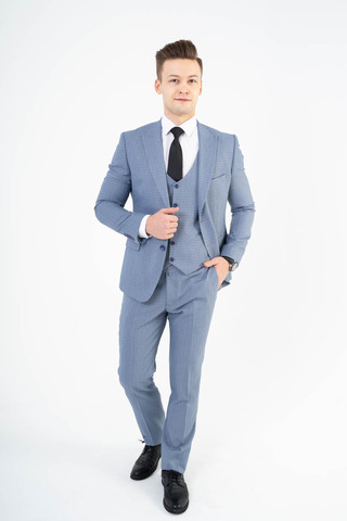 Костюм мужской - тройка Slim Fit Danilo Barcelo 12/004