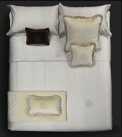 Постельное белье 2 спальное евро Roberto Cavalli Pantera perla 002