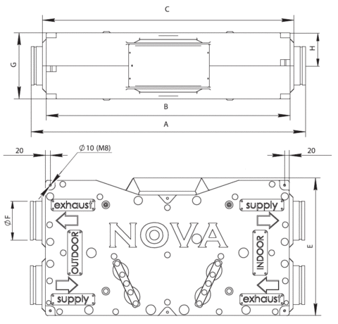 Приточно-вытяжная установка Shuft Nova-300