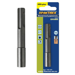 Удлинитель ПРАКТИКА магнитный держатель  75мм для бит SDS +,  составной, (1шт), блистер (Арт. 775-167)