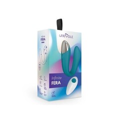 Вибратор для пар с пультом ДУ Fera, цвет морская волна (INFINITE)
