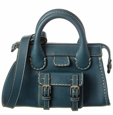 Сумка Chloé Edith Small бирюзовый