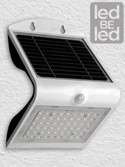 Уличный светильник на солнечной батарее с датчиком движения и света ledBEled 4W 500LM, настенный светодиодный фонарь