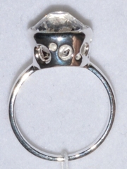 Горный хрусталь 316  (кольцо из серебра)