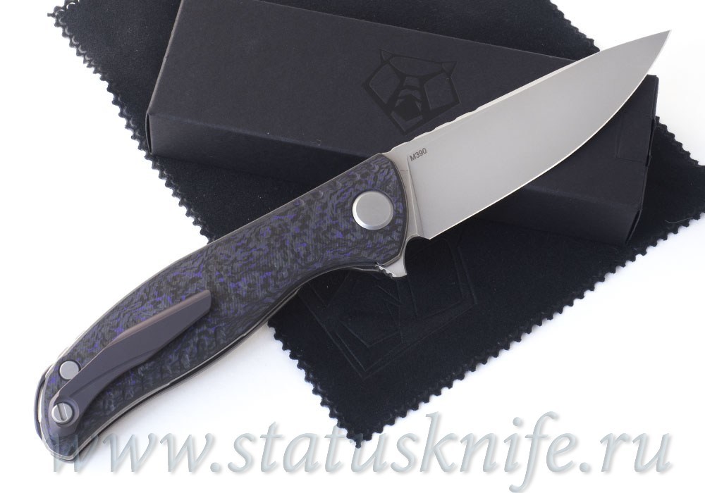 Нож Широгоров F3 NS M390 Ф3 Purple CF 3D подшипники