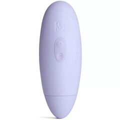 Фиолетовый вакуумный стимулятор клитора So Divine Pearl - 10 см. - 