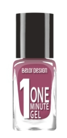 BelorDesign Лак для ногтей One Minute Gel тон 216 лиловая орхидея 10мл