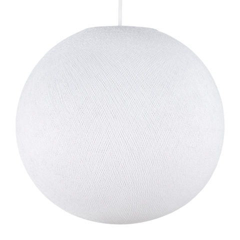 Хлопковый шар - подвес Белый