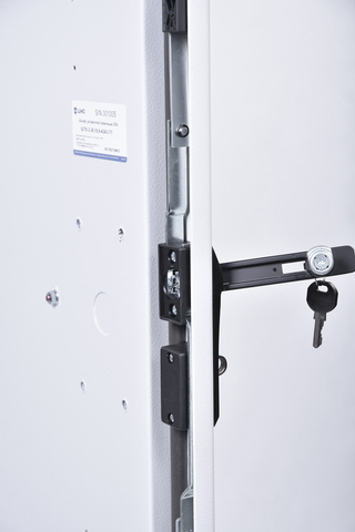 Шкаф уличный всепогодный укомплектованный напольный ЦМО ШТВ-2-Т1-MC1, IP54, 24U, 1300х1000х600 мм (ВхШхГ), дверь: металл, цвет: серый, (ШТВ-2-24.10.6-