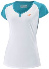 Топ теннисный Babolat Play Cap Sleeve Top Women - white/caneel bay