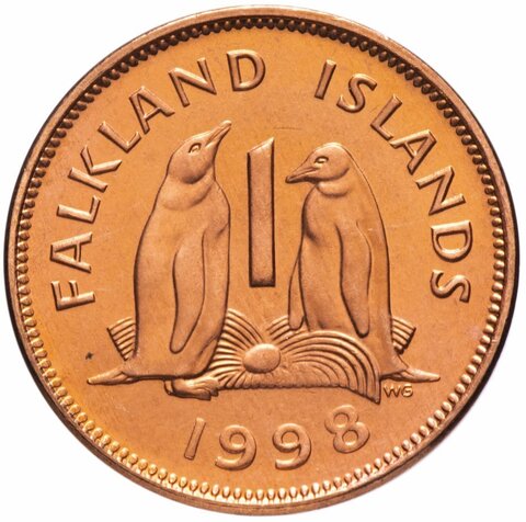 1 пенни. Фолклендские острова. 1998 год. XF-AU