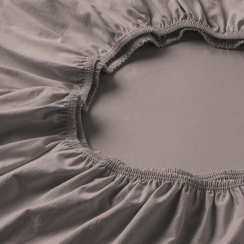 Простыня на резинке 150x200 Estella 800 kiesel серо-коричневая