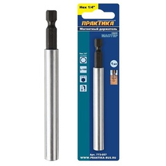Удлинитель ПРАКТИКА магнитный держатель 100мм для бит 1/4