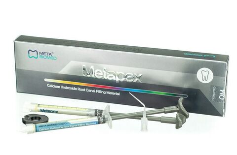 Metapex (Метапекс)-пломбировочный материал на основе гидроокиси кальция с йодоформом(2 шприца по 2,2 г)