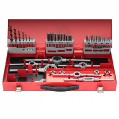 Набор метчиков и плашек M3 -M12 HSSE 44пр Ruko 245030E (!)