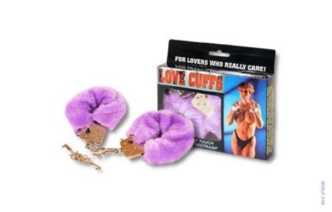 Меховые наручники FURRY FUN CUFFS PURPLE PLUSH - Toy Joy Classics 3006009502