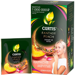 Чай Curtis Fantasy Peach зеленый, 25сашет