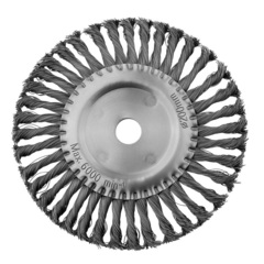 MIRAX 200 мм, жгутированная стальная проволока 0.5 мм, щетка дисковая для УШМ (35140-200)