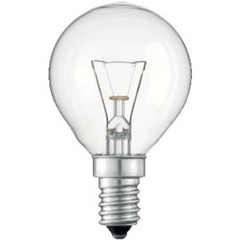 ФИЛИПС Лампа накаливания E14, 40W (P45 CL) шар прозрачная
