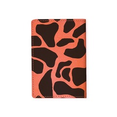 Обложка на паспорт "Пятна жирафа", рыжая