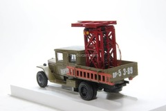 ZIS-5V maintenance lift guard folded khaki LOMO-AVM 1:43