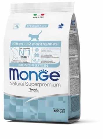 Monge Cat Monoprotein корм для котят (с форелью) 400г