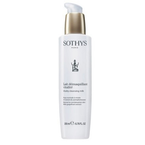 Sothys Beauty Milks: Очищающее молочко для норм/комбинированной кожи лица с экстрактом грейпфрута (Vitality Cleansing Milk)