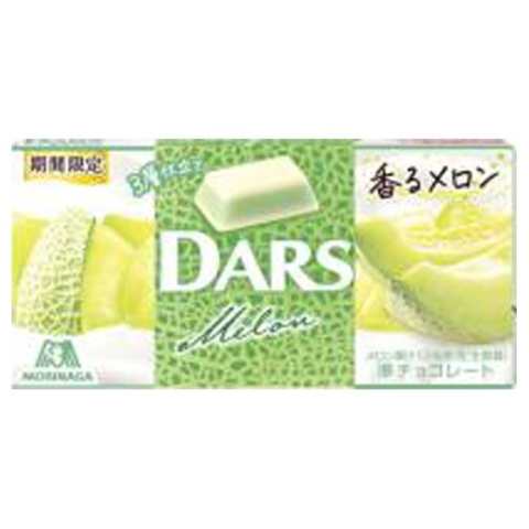 Шоколад белый со вкусом ароматной дыни Morinaga Dars Melon, 46 гр