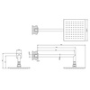 Gessi 47286#299 Gessi Emporio Emporio shower Душевая головка для настенного крепления, поворотная, с защитой от известкового налёта, цвет: Black XL