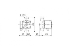 Циркуляционный насос Grundfos UP 20-45 N-150 (95906472)