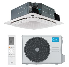 Кассетный кондиционер инверторного типа Midea Breezeless Super Slim Round Flow Full DC Inverter