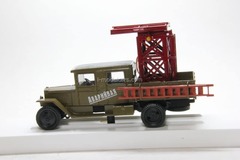 ZIS-5V maintenance lift guard folded khaki LOMO-AVM 1:43