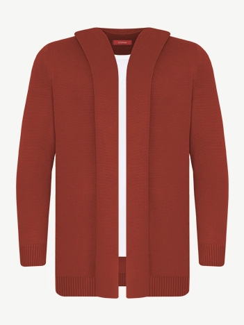 Кардиган с капюшоном из экохлопка