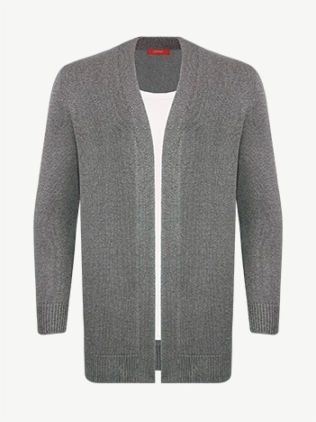 Кардиган с планкой из экохлопка