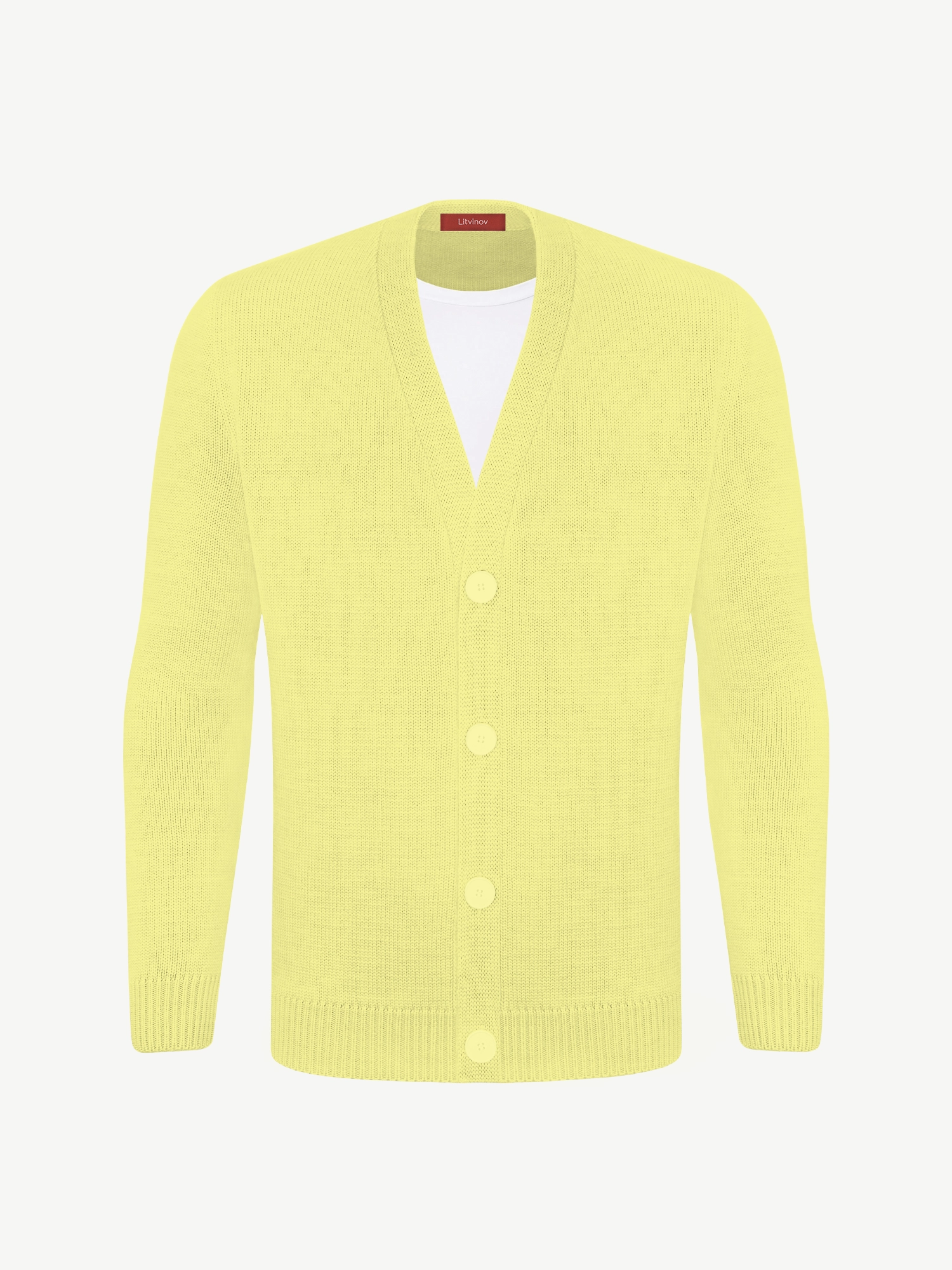 Кардиган с пуговицами из мягкой шерсти