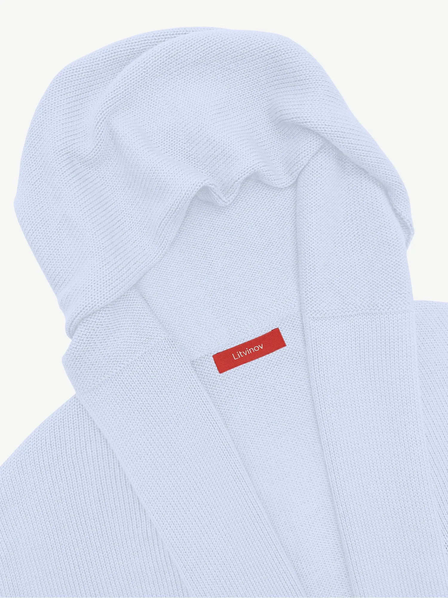 Кардиган с капюшоном из шелка