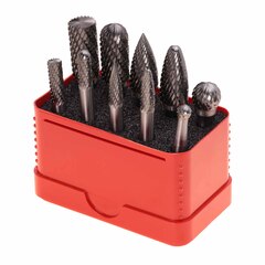 Набор бор-фрез твердосплавных 10шт HM S=6мм Mini-Box Ruko 116002