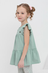 туника  для девочки  КР 5874/холодная мята к477