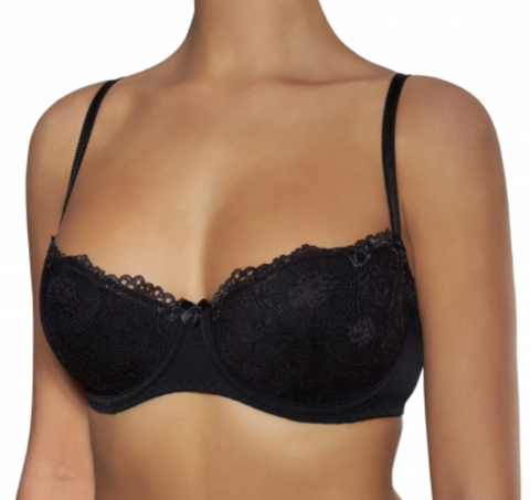 Бюстгальтер D-011 черный 80B (дубляжная чашка)