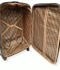 Чемодан Hossoni тканевый ручная кладь Сиреневый 53(58)|35|20+3|см (4 колеса съемные) Цена указана на САМОВЫВОЗ!!!