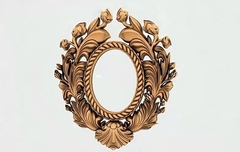 Силиконовый молд № 672 Рамка в венке