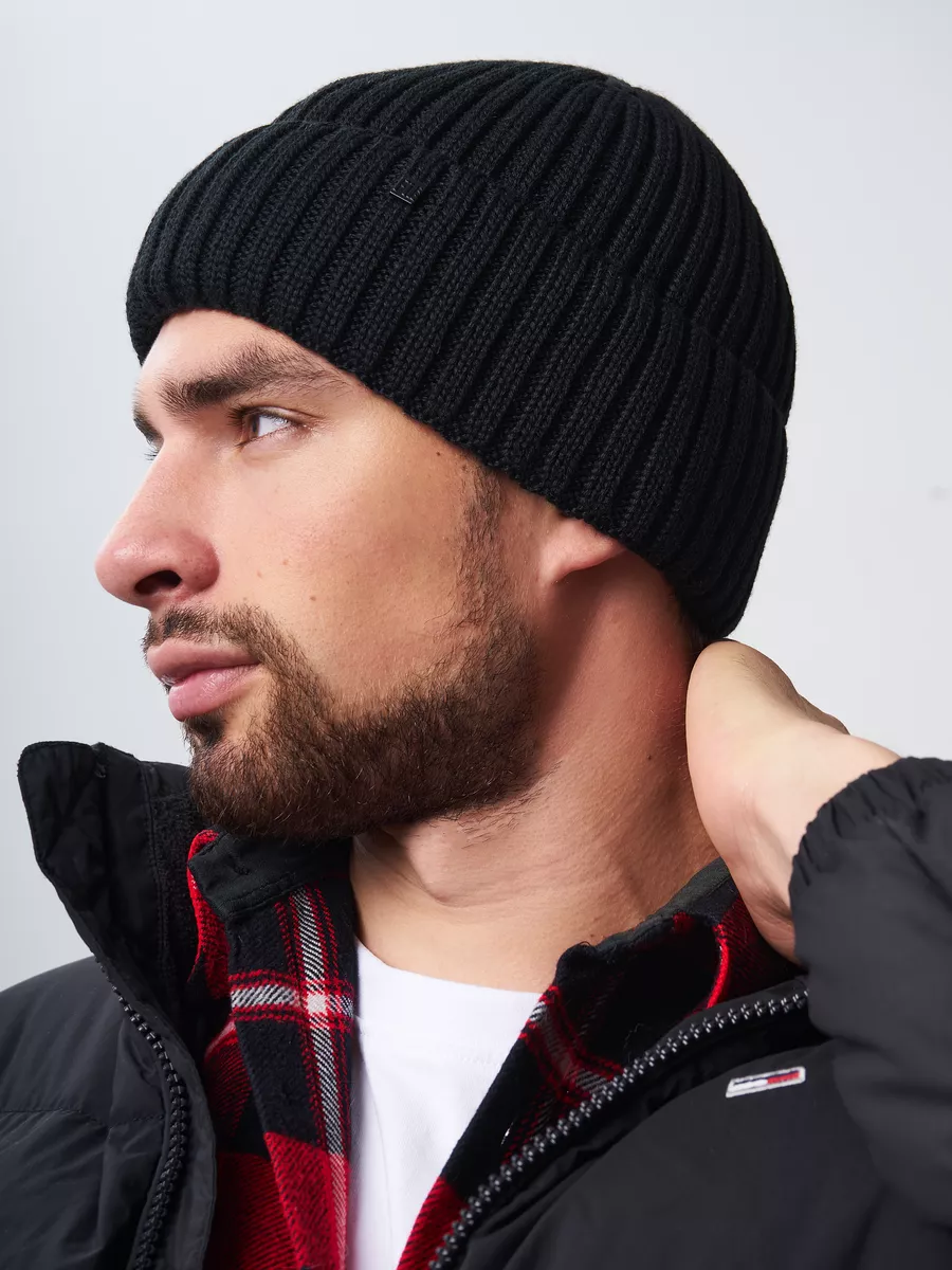 Шапка бини зимняя весенняя с флисом